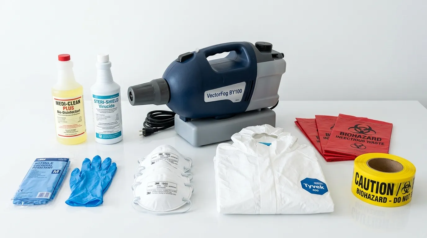 Professional biohazard remediation crew working in Wauwatosa